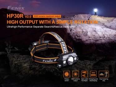 Nabíjateľná LED čelovka Fenix HP30R V2.0