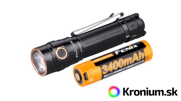 LED baterka Fenix LD30 + USB aku 3400 mAh