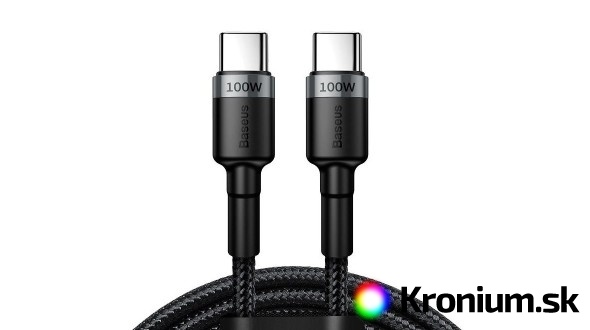 Kábel Baseus USB-C/USB-C 200 cm 100 W