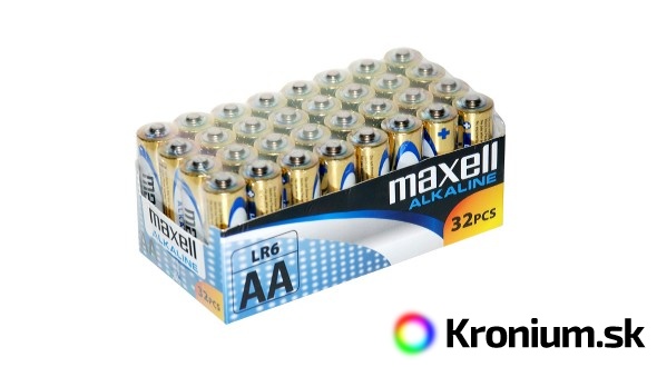Tužkové AA alkalické batérie Maxell 32ks