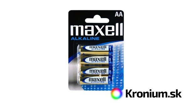 Tužková AA alkalická batéria Maxell 4ks