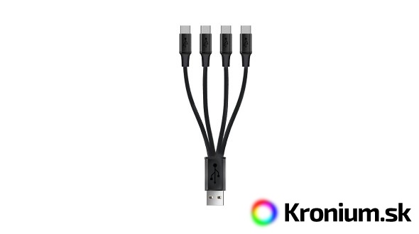 Štvoritý nabíjací micro USB kábel