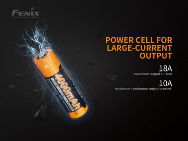 Vysokoprúdová batéria Fenix 21700 4000 mAh (Li-Ion)