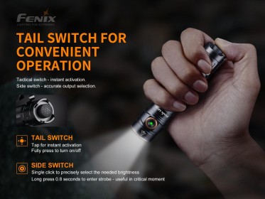 LED baterka Fenix LD30 + USB aku 3400 mAh
