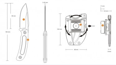 Náhradné pouzdro na nôž RUIKE Hornet F815