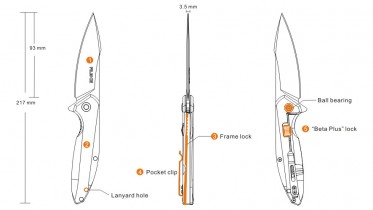 Nôž Ruike P128