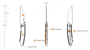 Nôž Ruike P831-SF