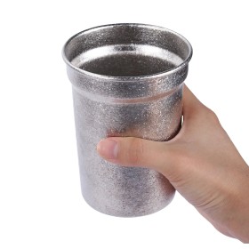 Titánový pohár na pivo 400 ml kryštálický