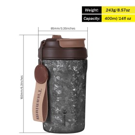 Titánový termohrnček SilverAnt 400 ml