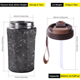 Titánový termohrnček SilverAnt 400 ml