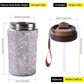 Titánový termohrnček SilverAnt 400 ml