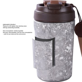 Titánový termohrnček SilverAnt 400 ml