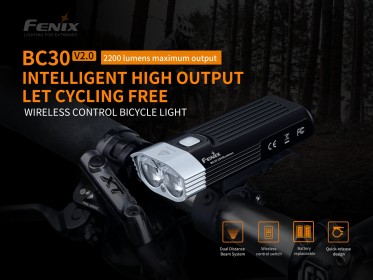 Svetlo na bicykel Fenix BC30 V2.0 + nabíjacia USB sada 3500 mAh