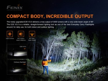 LED baterka Fenix E35 V3.0