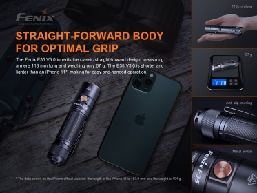 LED baterka Fenix E35 V3.0
