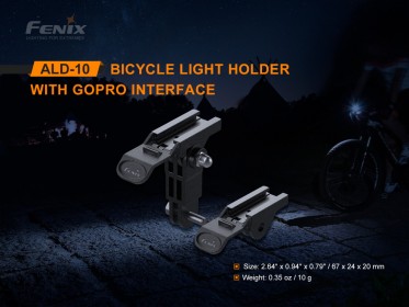 Adaptér Fenix ALD-10 pre cyklosvetlá do GoPro montáže