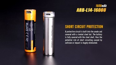 Dobíjateľná USB AA batéria Fenix ARB-L14-1600U