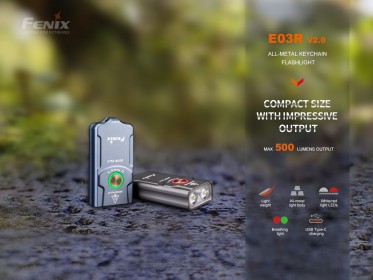 Dobíjateľná baterka Fenix E03R V2.0