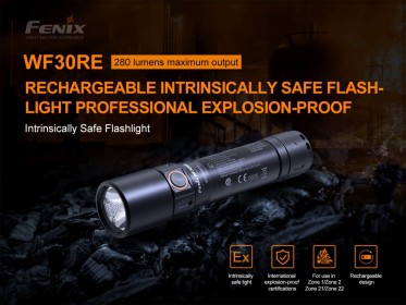 Nabíjateľné ATEX svietidlo Fenix WF30RE