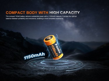 Dobíjateľná batéria Fenix RCR123A 1150 mAh (Li-ion)