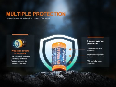 Dobíjateľná batéria Fenix RCR123A 1150 mAh (Li-ion)