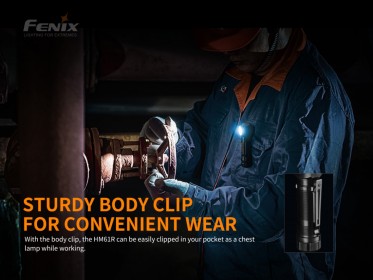 Nabíjateľná čelovka Fenix HM61R Amber