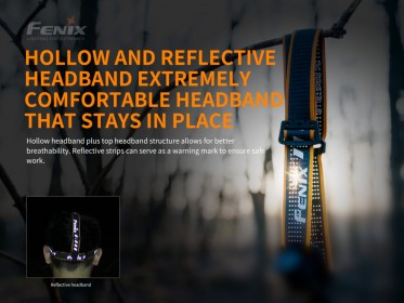 Nabíjateľná čelovka Fenix HM61R Amber