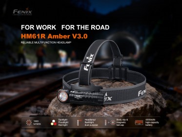 Nabíjateľná čelovka Fenix HM61R Amber V3.0