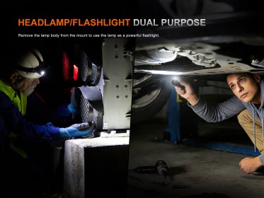 Nabíjateľná čelovka Fenix HM61R Amber V3.0