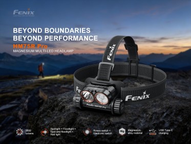 Nabíjateľná čelovka Fenix HM75R Pro