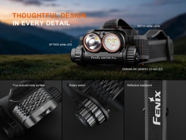 Nabíjateľná čelovka Fenix HM75R Pro