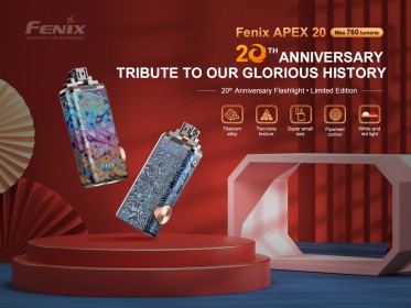 Titánová baterka Fenix APEX 20 dúhová