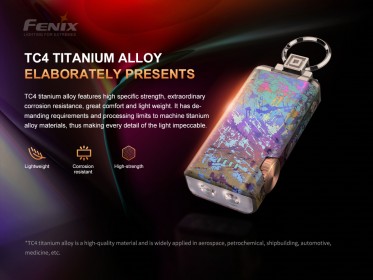 Titánová baterka Fenix APEX 20 modrá