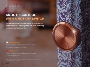 Titánová baterka Fenix APEX 20 modrá