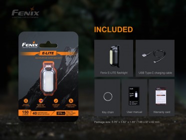 Nabíjateľná mini baterka Fenix E-LITE