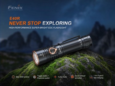 Dobíjateľné LED svietidlo Fenix E40R