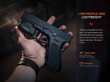 Zbraňové svietidlo Fenix GL06-365 na SIG Sauer P365