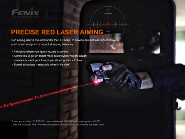 Zbraňové laserové svietidlo Fenix GL22