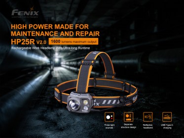 Nabíjateľná čelovka Fenix HP25R V2.0