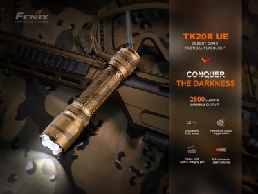 Taktické nabíjateľné svietidlo Fenix TK20R UE