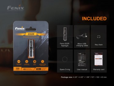 Nabíjateľná baterka Fenix E02R