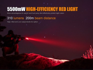 Taktická LED baterka Fenix TK25 Red