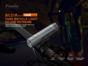 Nabíjateľné cyklosvetlo Fenix BC21R V3.0