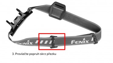 Sada čiernych popruhov Fenix AFH-02 na čelovky Fenix