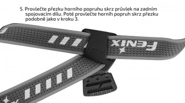 Sada čiernych popruhov Fenix AFH-02 na čelovky Fenix