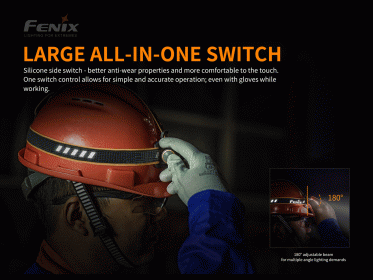 Nabíjateľná čelovka Fenix HM61R Amber