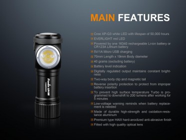 Nabíjateľná LED baterka Fenix LD15R