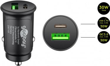 Rýchlonabíjací USB adaptér do auta 30W