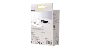 Baseus sieťový adaptér USB-C + 2x USB-A (30W)