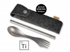 Spork'n Straw Kit Titanium